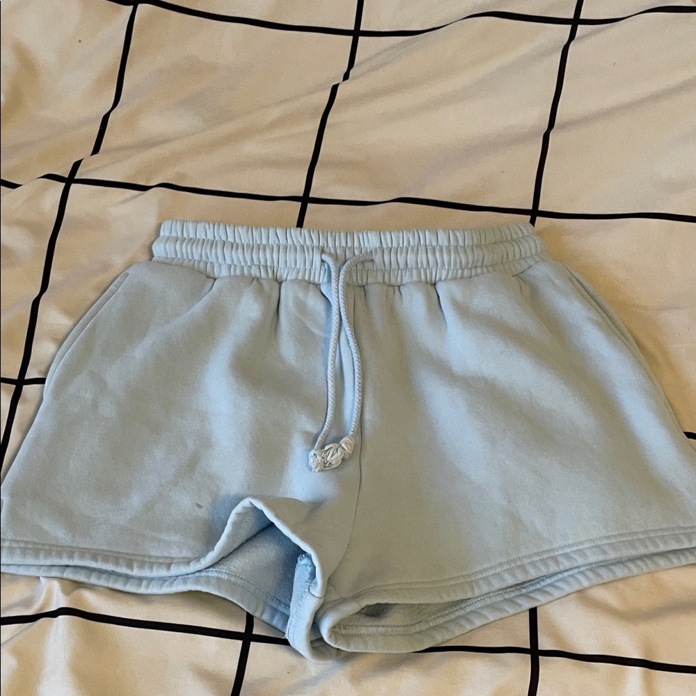 Sky Blue Women's Athletic Shorts